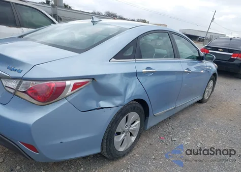 2014 Hyundai Sonata Hybrid z USA, uszkodzony, nr VIN KMHEC4A48EA116937